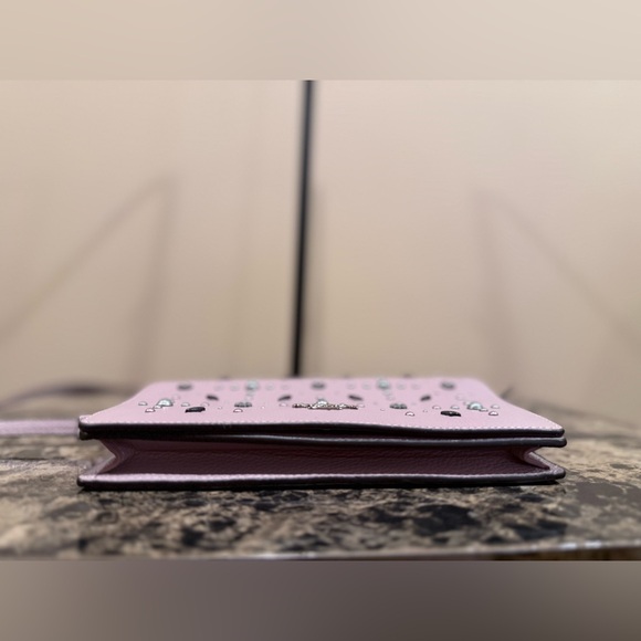 Coach Callie Foldover Crossbody Clutch with Tea Rose Rivets & Pearls - Picture 5 of 16